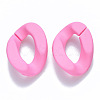 Opaque Spray Painted Acrylic Linking Rings OACR-S036-001B-I-1-3