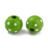 Dyed Natural Wooden Beads WOOD-O005-01C-2
