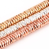 Electroplated Non-magnetic Synthetic Hematite Beads Strands G-F682-09-1