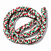 Handmade Polymer Clay Beads Strands CLAY-N008-010-H24-A-3
