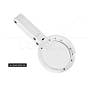 ABS Plastic Handheld and Desktop Foldable Illuminated Magnifier AJEW-L073-06-5