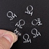 Plastic Clip-on Earring Findings X-KY-F007-03-1