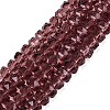 Transparent Glass Beads Strands GLAA-Q114-01A-A16-1