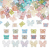 15Style Plating Transparent Acrylic Beads OACR-AR0001-19-1