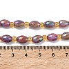 Electroplated Natural Druzy Geode Crystal Beads Strands G-G459-03B-08-4