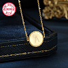 Golden 925 Sterling Silver Pendant Necklaces SZ6365-1-1