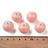 Opaque Striped Acrylic Beads MACR-S373-27B-08-4