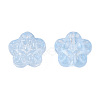 Transparent Spray Painted Glass Beads GLAA-N035-029-C02-2