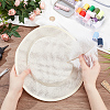 Imitation Linen Cloth Hat Fascinator Base AJEW-WH0314-493-3