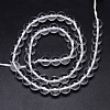 Round Natural Grade AA Quartz Crystal Beads Strands X-G-H1648-8mm-01N-AA-3