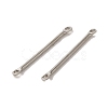 Non-Tarnish 304 Stainless Steel Connector Charms STAS-Q323-04E-P-2