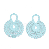 430 Stainless Steel Filigree Pendants STAS-S108-22C-2