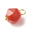 Chakra Theme Natural Genmstone Charms PALLOY-JF01241-4