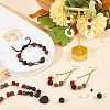 Synthetic Lava Rock Beads Strands X-G-S277-8mm-01-6