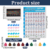 Plastic Self-Adhesive Guitar Fretboard Note Map Sticker Labels AJEW-AN0007-32-2