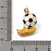 Brass Enamel Pendants KK-C262-10B-G-3