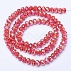 Electroplate Glass Beads Strands EGLA-A034-P8mm-B06-2