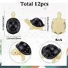 12Pcs Resin 3D Animal Ornaments AJEW-SP0002-14-2