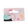 Rectangle Paper One Pair Earring Display Cards with Hanging Hole CDIS-C004-04C-2