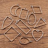 Zinc Alloy Open Back Bezel Pendants FIND-PW0024-02C-1
