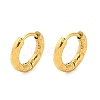Ion Plating(IP) 304 Stainless Steel Textured Huggie Hoop Earrings LS-EJEW-G374-02A-G-1