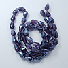 Electroplate Glass Beads Strands EGLA-R008-11x8mm-15-2
