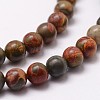 Natural Polychrome Jasper/Picasso Stone/Picasso Jasper Bead Strands X-G-D840-85-6mm-3