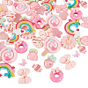 70Pcs 14 Styles Opaque & Trasnaprent Resin Cabochons RESI-TA0004-77-3