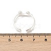 925 Sterling Silver Adjustable Cuff Rings for Women RJEW-G351-02S-5