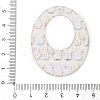 Printed Transparent Acrylic Pendants FIND-K017-15A-01-3