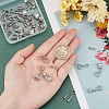 36Pcs 9 Style Brass Ice Pick Pinch Bails KK-SC0002-57-3