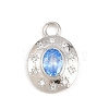 Brass Micro Pave Cubic Zirconia Pendants KK-Z151-16P-2