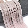 Frosted Natural Rose Quartz Beads Strands G-K389-C06-01-2