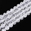Transparent Crackle Glass Beads Strands GLAA-N053-10mm-11-1