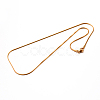 PVD Vacuum Plating 304 Stainless Steel Snake Chain Necklaces STAS-M174-019G-1