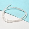 Natural White Jade Beads Strands G-B064-A28-2