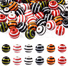 60Pcs 6 Colors Natural Chinese Cherry Wood Beads WOOD-CD0001-16-1