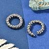 Skull Ring 316 Surgical Stainless Steel Hoop Nose Rings EJEW-G416-19B-AS-3