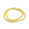 Electroplate Glass Beads Strands GLAA-F079-FR15-2