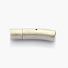Tarnish Resistant Column 304 Stainless Steel Matte Bayonet Necklace Clasps STAS-I013-5mm-A-1