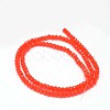 Faceted Rondelle Glass Beads Strands X-GLAA-I033-3mm-02-2