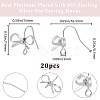 20Pcs Brass Earring Hooks KK-BBC0020-59-2