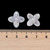 Frosted Transparent Acrylic Beads OACR-P029-09B-05-4