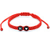 Resin Beads Braided Bead Bracelets FS-WG108B7-08-1