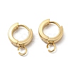 201 Stainless Steel Huggie Hoop Earrings Findings STAS-A167-01E-G-1