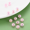 Transparent Crackle Acrylic Beads MACR-S373-66-L04-7