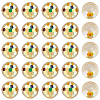 80Pcs AB Color Plated Glass Beads EGLA-PA0001-41B-7