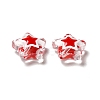 Glass with Enamel Beads LAMP-M011-01B-4