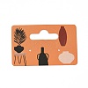 Rectangle Paper One Pair Earring Display Cards with Hanging Hole CDIS-C004-04D-1