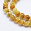 Natural Gold Tiger Eye Beads Strands G-K203-84-6mm-3